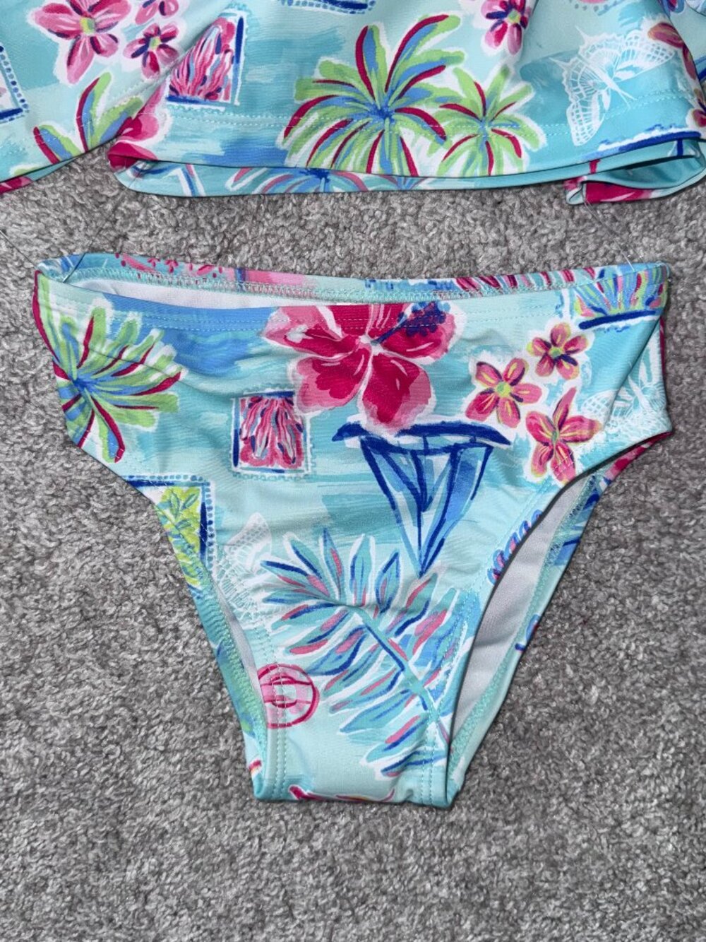 Toddler Girls Size 4T Tropical 3-Piece Swimsuit, New with Tags, NWT - Picture 7 of 8